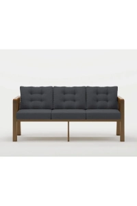 Elmas 3'lü (ANTRASİT) Metal Gövde Balkon-bahçe-kafe,çay Seti,koltuk Takımı,oturma Grubu,ofis Koltuğu